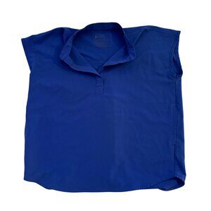 FIGS - Denim Rafael - Oversized Scrub Top - Small